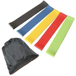 anythingbasic Fasce Elastiche di Resistenza, Unisex, Multicolore, Pack of 5