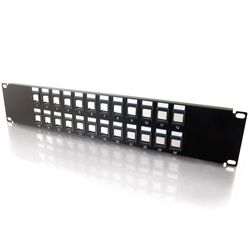 C2G/Cables to Go 03859 24-Port Blank Keystone/Multimedia Patch Panel