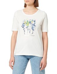 s.Oliver T-shirt voor dames, korte mouwen, wit, maat 48, wit, 48