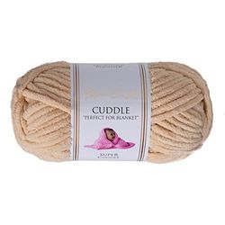 Utopia Crafts Cuddle Super Chunky Chenille Soft Yarn for Knitting and Crochet, 100g - 60m (Milk Shake)