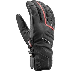 LEKI Falcon - Guanti 3D, colore: Nero/Rosso