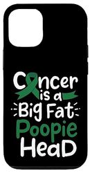 Carcasa para iPhone 13 Cinta de concienciación sobre el cáncer de hígado Green Poopie Head Fight Chemo