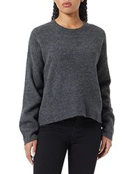 Sisley Womens L/S 109RL101K tröja, mörkgrå 6H7, XS