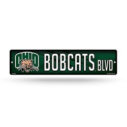 NCAA Rico Industries 40 cm plastikowy znak uliczny dekoracja, Ohio Bobcats