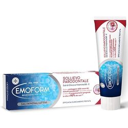 Emoform Dentifricio Sollievo Parodontale 75ml - con Sali di Zinco e Vitamina B5 - Protegge dai Disturbi Parodontali Riducendo il Sanguinamento in oltre il 90% dei Casi
