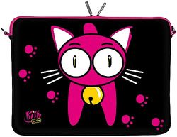 KITTY TO GO LS133-15 Designer Notebook Sleeve Housse Pour Ordinateur Portable 15,4" jusqu'à 15,6" (39,1 - 39,6 cm) Large Neoprene Pochette Sacoche