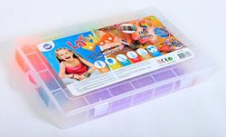 FLYPOP'S - Set di 2400 Elastici e Accessori - Hobby Creativo - 038613 - Multicolore - Plastica - Gioielli - Giocattolo per Bambini - Braccialetto - 29 cm x 14 cm - A Partire dai 6 Anni.