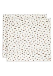 Jollein Miffy and Friends Lot de 2 langes en mousseline 100% coton pour bébé 115 x 115 cm Certifié Oeko-Tex