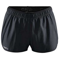 Craft ADV Ess - Pantaloncini da Corsa da Donna, Elasticizzati, 2", Donna, Pantaloni da Corsa, 1908781-999000-8, Nero, XXL