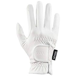 uvex Estilo desportivo, luva de equitação elástica unissexo, excelente aderência e resistente ao desgaste, compatível com ecrã tátil, branco, 10