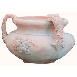 Biscottini Vasi terracotta grandi da esterno 62x46x62 cm Made in Italy | Vasi per piante grandi artigianali | Vaso terracotta grande