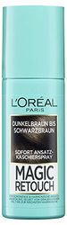 L'Oréal Paris Magic Retouch Root Concealing Spray without Ammonia, Washable Hair Colour, Dark Brown to Black Brown, 1 x 75 ml