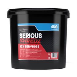 Serious Shredz 4kg – Diet Whey Protein Powder – Contains L-Carnitine L-Tartrate and Green Tea Extract – Supports Lean Muscle Growth, 133 Servings – The Bulk Protein Company (Cookies & Cream)