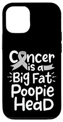 Carcasa para iPhone 13 Cinta de conciencia del cáncer cerebral Poopie Cabeza Glioblastoma Chemo