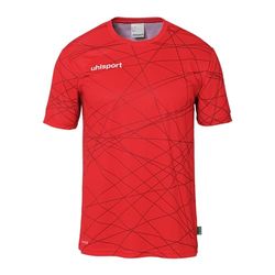 uhlsport Prediction - Maglietta Sportiva a Maniche Corte, per Portiere e Giocatori, per Bambini e Adulti