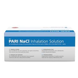 PARI NaCI 0.9 Saline Solution for Inhalation - 60 Pack - Soothing Isotonic Saline Solution for Nebulisers - Cold Prevention & Mucus Clearance - Sea Essence Airway Moisturisation - for All Ages