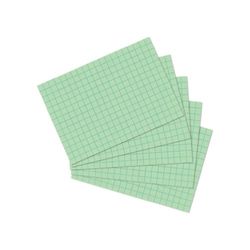 herlitz Indexkaart A7, geruit, groen, 100 stuks