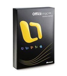 Microsoft Office 2008 Business Edition, Mac, DVD, UPG, EN