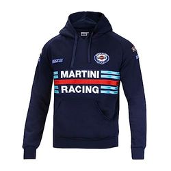 Sparco Martini Racing Sweatshirt, Bleu marine, Standard Unisexe Adulte, multicolore, L
