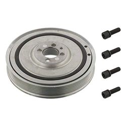 febi bilstein 27822 Pulley decoupled, for crankshaft with screws, pack of one