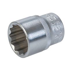 Toolstream HSM223 King Dick Socket 1/2" SD 12pt metrische sleutel, staal