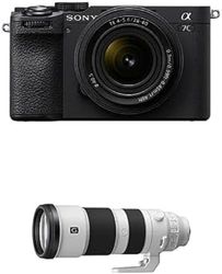 Sony Alpha 7CII di Sony | Fotocamera mirrorless full-frame (compatta, 33 MP, autofocus in tempo reale, 10 fps, video in 4K, display touch orientabile) + Lente SEL2860 + Lente SEL200600G (Nero)