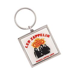 Led Zeppelin Whole Lotta Love Square Metal Keychain Keyring Fan Gift Official