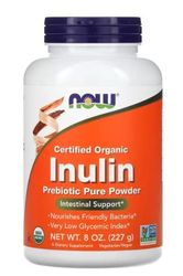 Now Foods Inuline biologique hautement dosée, 227 g de poudre végétalienne