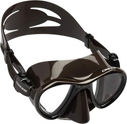 Cressi Unisex's Metis Mask for Freediving and Underwater Photos, Minimum Internal Volume, Brown, One Size