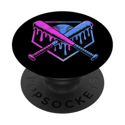 Distressed Baseball Drip Birthday Party Stuff For Boys Kids PopSockets Adhesive PopGrip