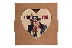 SVE Stoneheart Coeur de Pierre, Fantaisie, marbre 10x10x2 cm Uncle Sam