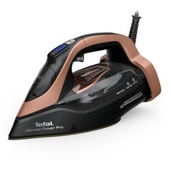 Tefal FV9E50 Ultimate Power Pro stoomstrijkijzer, stoomgenerator technologie, 3200 W, 85 g/min cont. Stoom, 300 g/min, Micro Calc-filter, Autoclean strijkzool, waterreservoir van 350 ml