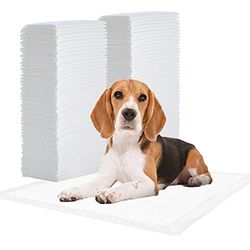 Iris Ohyama, Alaise Pour Chien, Alèse Jetable 59x56 Tapis Educateur pour Chiot, Apprentissage de la Propreté, 5 Couches de Protection Anti-Fuite et Résistante (100 Pièces) - Pet Pad NS-100QW