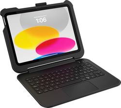 OtterBox Achiever Series Keyboard 360 Case for iPad 10th gen 2022, 11th gen 2025 (A16), Protective case with Nordics QWERTY Keyboard, Tested to Military Standards, Black, No Retail Packaging