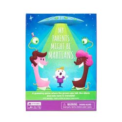 Exploding Kittens My Parents Might be Martians - Gezinskaartspel met timer en megafoon inbegrepen - Geïllustreerd bordspel voor kinderen - Ontworpen voor kinderen en familie in gedachten