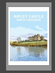 Ripley Castle North Yorkshire Notebook: Blank lined Notebook, Journal Gift Book, Planner. Harrogate Knaresborough