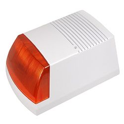 DUMMY DC3300 Allerme Fittizia ad Energia Solare Sirena LED per Esterni