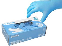 CEGASA Nitrilo handschoenen S/P Multi, T9-9.5C/100, zwart, standaard