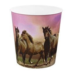 Idena 10489 - Corbeille à papier Motif wildpferd, 9 L