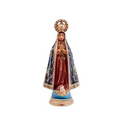DRW Figurine Notre-Dame Conception apparue patronne du Brésil en résine Peinte à la Main 6 x 3 x 11 cm