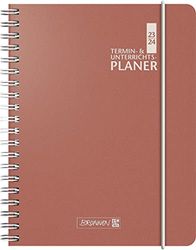 BRUNNEN Weekly calendar teacher assortment 2023/2024 coral 2 pages = 1 week