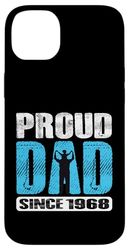 Proud Dad Since 1968 Father Dad 1968 Father 1968 Vintage Case for iPhone 14 Plus