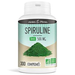 Herbes Et Plantes Spiruline Bio 300 Comprimés 500 mg