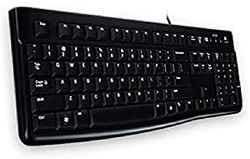 Logitech K120 Tastiera Cablata Business per Windows/Linux, Layout Lituano Qwerty, Nero