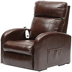 Aidapt Daresbury Riser and Recliner Electric Arm Chair With OKIN Motor for Safety, Easy to Work Remote Control and Easy Clean PU Material for Use in Lounge, Sitting Room and Bedrooms.