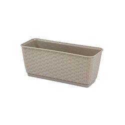 Properplast Ratolla Pot P 3L., Dimensioni (mm) 293x119x126, colore MOCCA