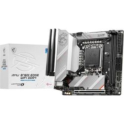 MSI MPG B760I EDGE WIFI DDR4 Motherboard, Mini-ITX - Supports Intel 12th & 13th Gen Core Processors, LGA 1700 - 8 Direct 90A VRM, DDR4 Memory Boost 5333+MHz/OC, PCIe 5.0 x16, 2 x M.2 Gen4, Wi-Fi 6E