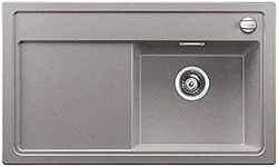 BLANCO 519212 Zenar 45 S-Fregadero de Cocina, Color Gris Plateado, Aluminio metálico, 45 cm Unterschrank - Becken rechts