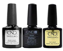 CND Shellac Blackpool plus Base Coat plus Top Coat 7.3 ml, 1er Pack (1 x 22 ml)