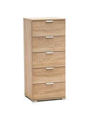 MeMi Me611RSN Cassettiera, Legno, Rovere Sonoma, 38x45x105 cm